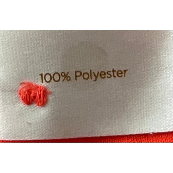 DECREE CAP SLV PULL-OVER TUNIC BLOUSE, WOMENS, XS, ORANGE/PEACH, HIGH-LOW - Picture 10 of 11